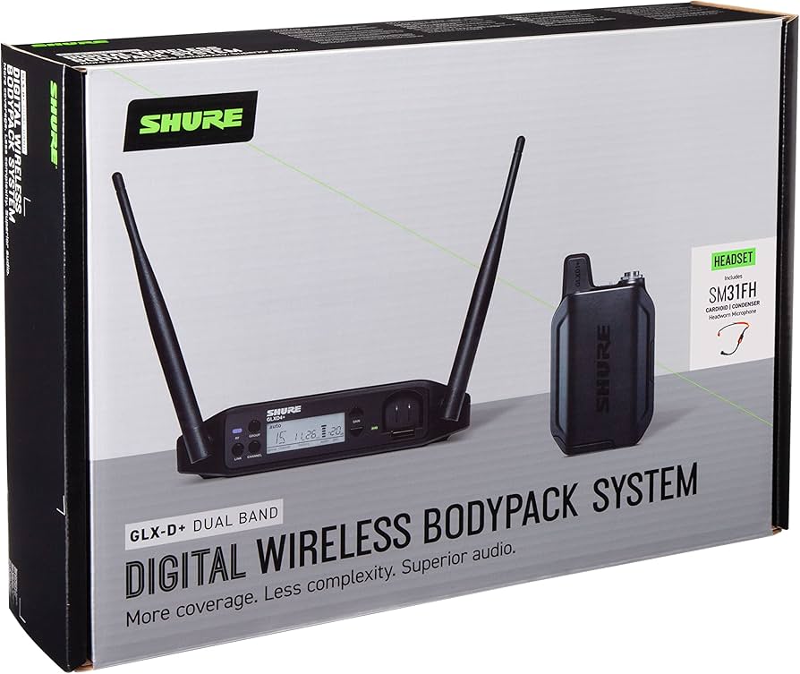 Amazon.com: Shure GLXD14+/SM31 Dual Band Digital Wireless